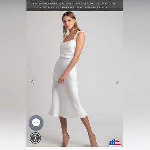 Jenny Yoo Kat Dress White Size 4